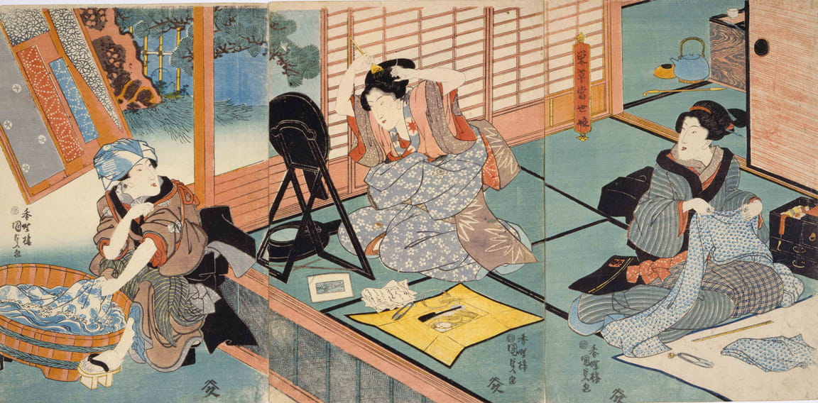 歌川国貞/画『栄草当世娘』