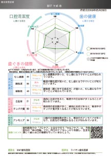 検査システムの結果シート