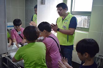 hand washing habits in Lion Corporation (Korea)