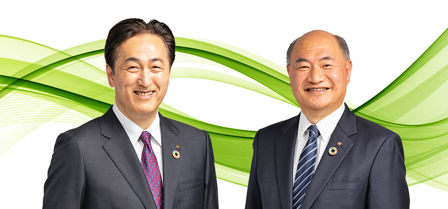 Itsuo Hama CEO and Masazumi Kikukawa COO